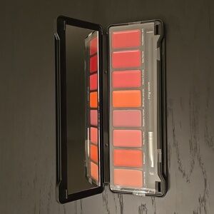 NWT Profusion Cosmetics Metal Lipstick Case with Mirror and Lip Brush